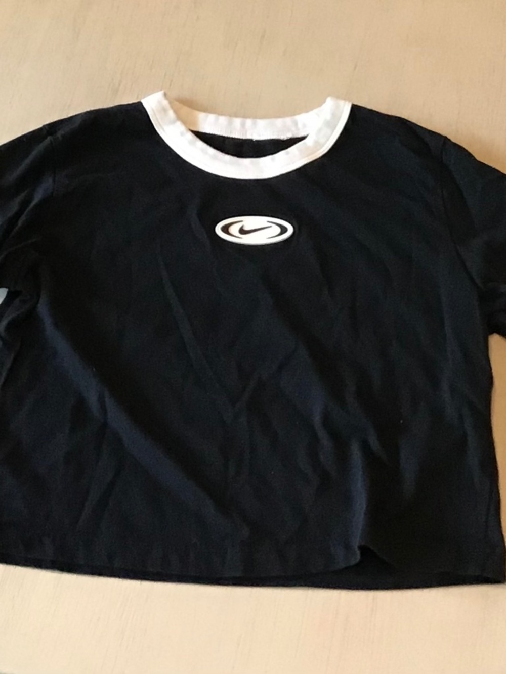 Nike Black Cropped Shirt